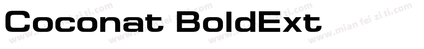 Coconat BoldExt字体转换